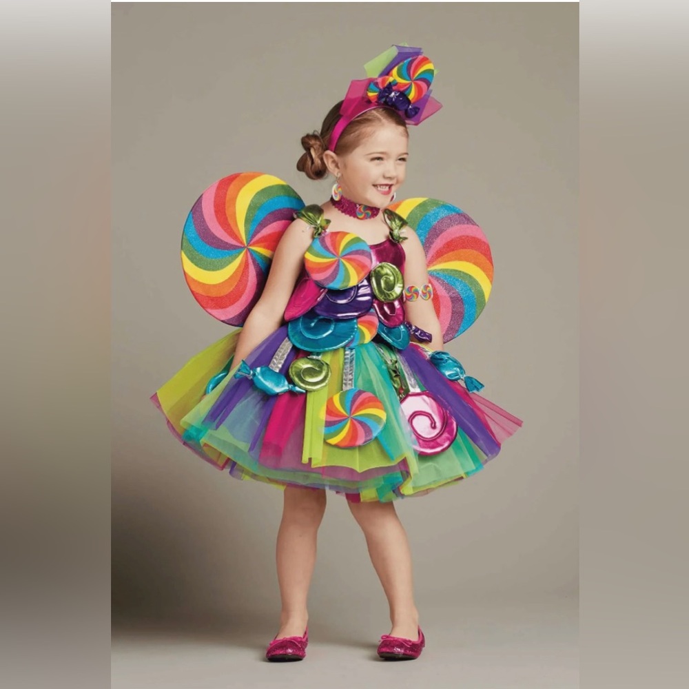 Candy Fairy Halloween 5-piece Costume 4T 🍭🍬